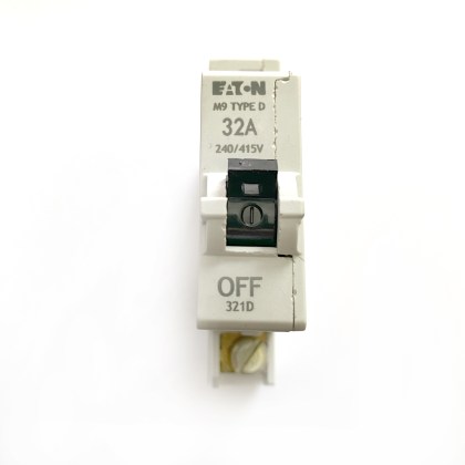 Eaton 321D M9 D32 32A 32 Amp MCB Circuit Breaker Type D